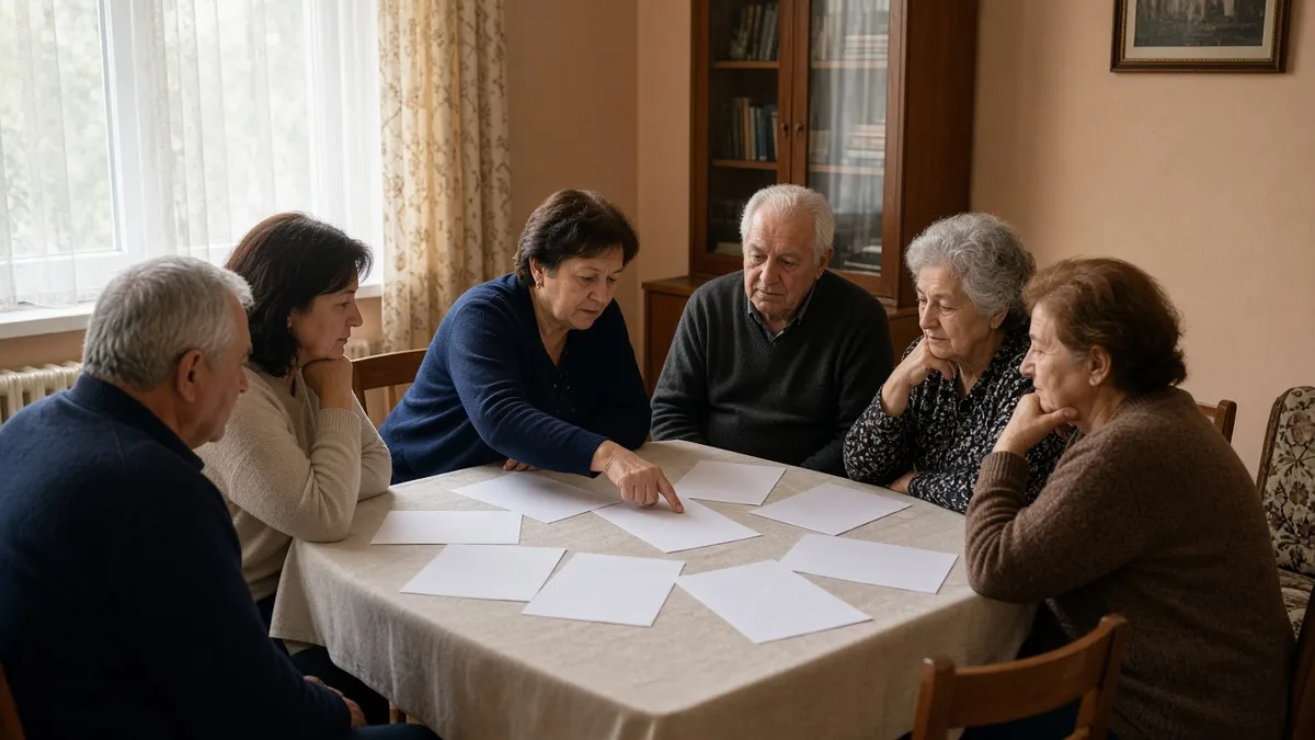 Собственици разглеждат годишния отчет на домоуправителя
